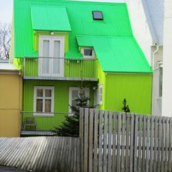 Reykjavik corrugated metal house