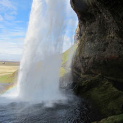 Seljalandsfoss behind the falls